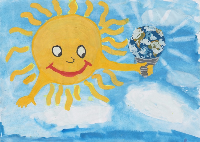 Буркова Милана, 8 лет<br />
Печорская ГРЭС<br />
Энергия Солнца - будущее Земли