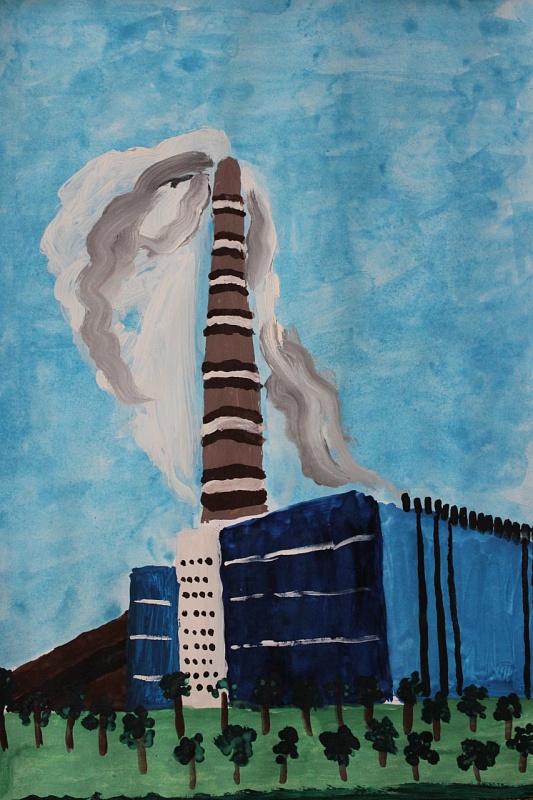  "Экибастузская ГРЭС-2 - самая высокая дымовая труба в мире" Чепурнаев Тимур 10 лет.