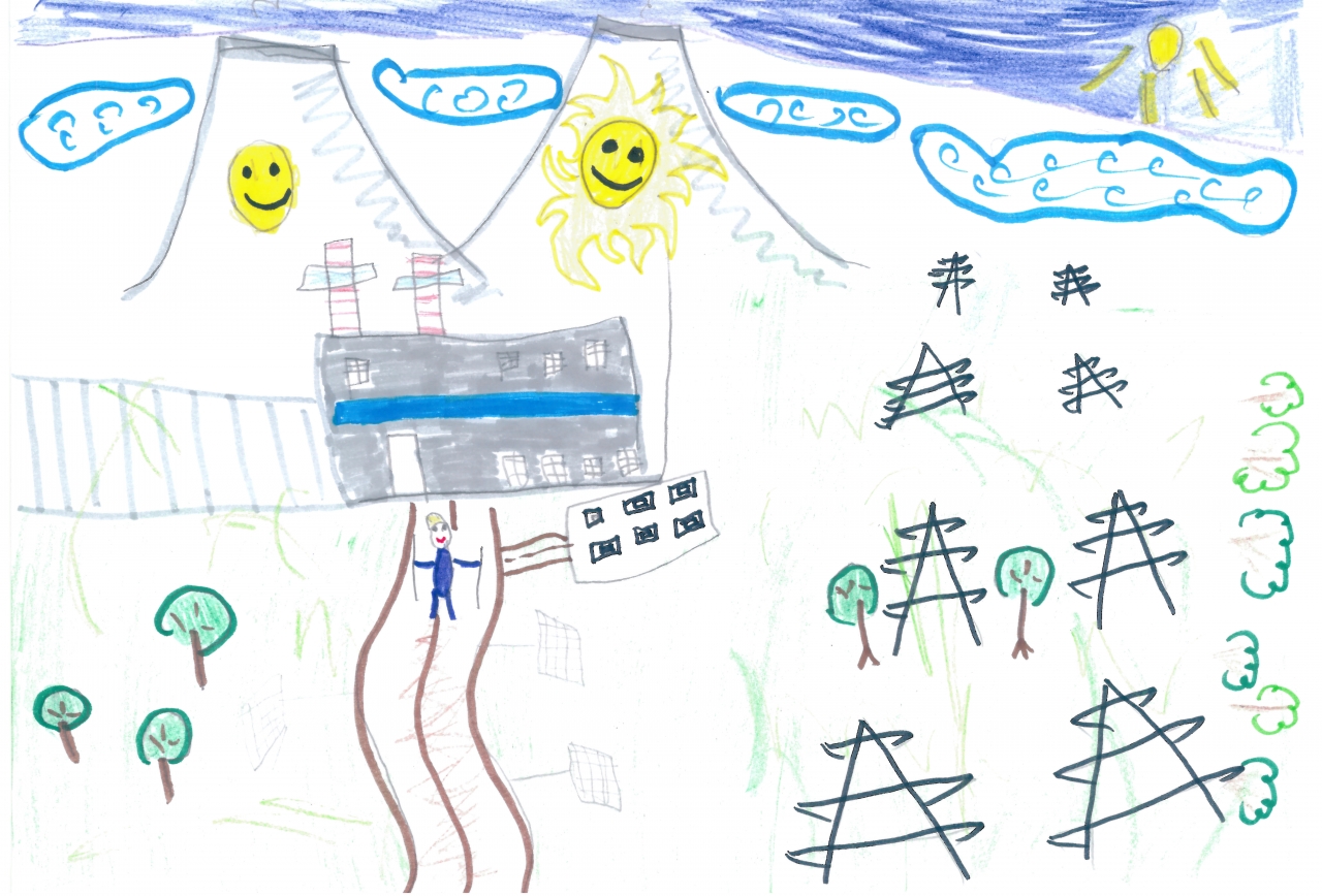 Рисунки детей ТЭС энергия в ДОУ