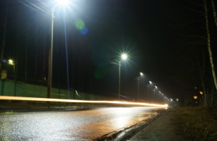 Новые натриевые лампы на улицах г.Волгореченска