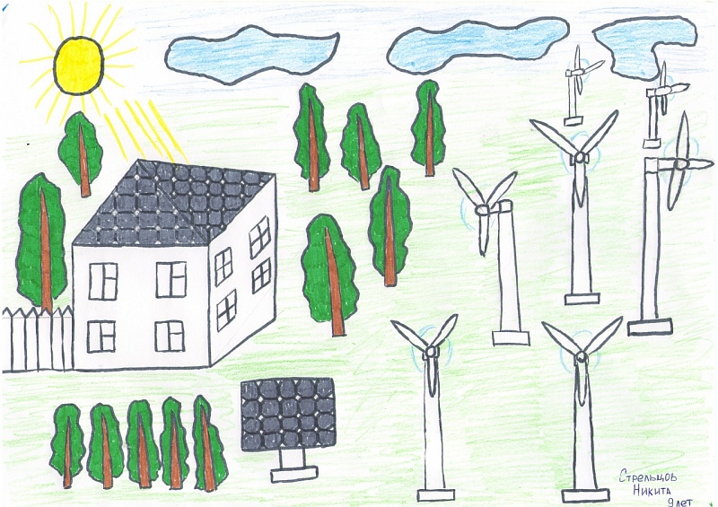 Энергетика будущего: дом, в котором я живу. Никита Стрельцов, 9 лет