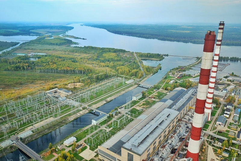 Взгляд сверху на Костромскую ГРЭС