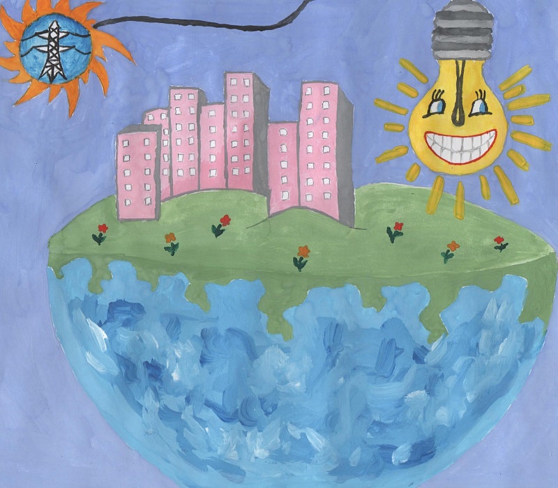 Семерунняя Аня 11 лет
"Наш городок энергетиков"
