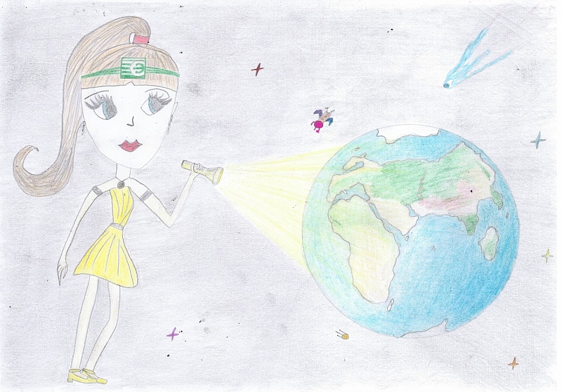 Мы как дети - дарим свет планете!<br />
Болоболова Лиза, 9 лет