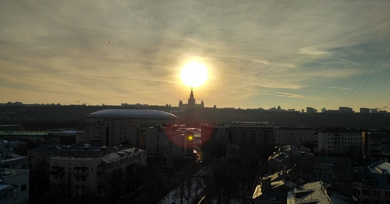 Утренняя осенняя Москва