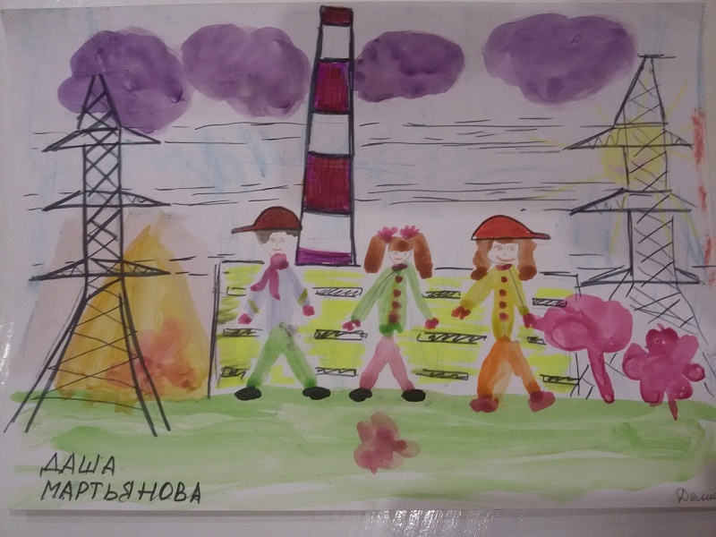 Даша Мартьянова 6 лет "Папа, Мама и Я Энергетическая семья."