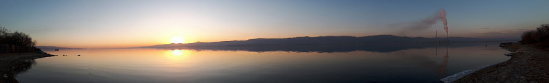 Закат на Гусинном озере