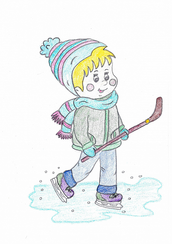 Маленький хоккеист