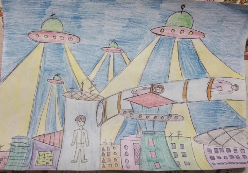 Энергия света в городе будущего, Миронова Юля, 13 лет