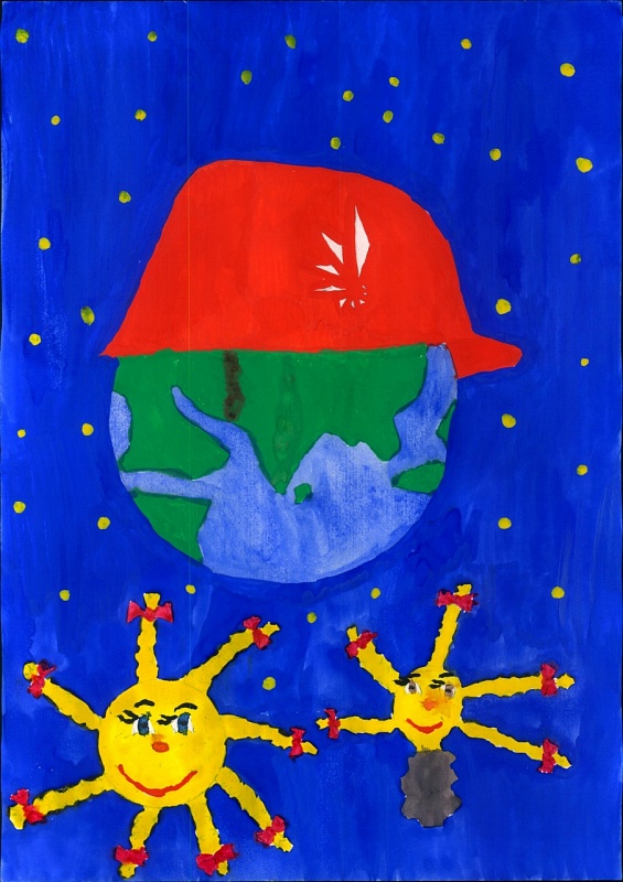Логунова Лиза - 8 лет рисунок на тему "Энергия и я" 