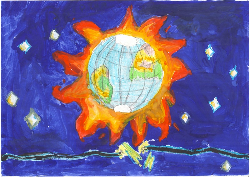 Энергию солнца на службу планете! 
Автор Дарья Гусева, 9 лет